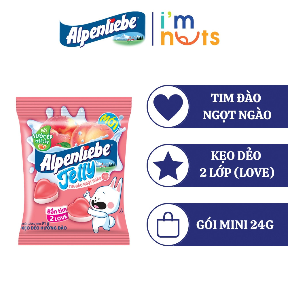 Combo 10 gói Kẹo dẻo Chupa Chups 24g đủ vị Alpenliebe Cầu vồng Sour Bites