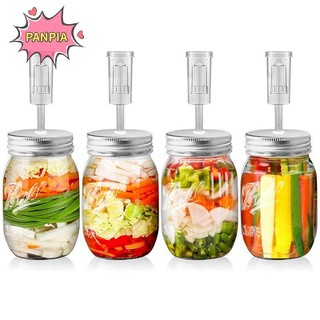 Pnpia 86mm / 70mm Bình miệng rộng lên men Bồn rửa thực phẩm Nắp Boutique Set