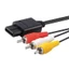 Cáp tổng hợp exhila Lắp đặt dễ dàng Cáp PVC Cáp 180cm Đầu nối bảng điều khiển cổ điển Dễ dàng mang theo để chơi game N64