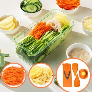 Máy thái rau củ Nhà bếp Máy thái rau củ Máy cắt rau củ bằng thép không gỉ Khoai tây Hành tây Máy thái thực phẩm shopidaevn