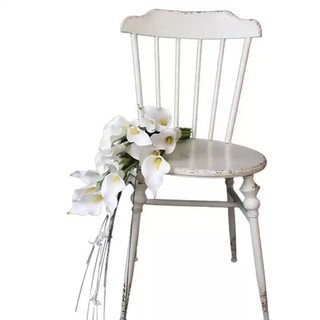 Bó hoa hoa loa kèn trắng, giọt nước, bó hoa, ảnh cưới cô dâu, cắm hoa, hoa giả, ảnh cưới studio