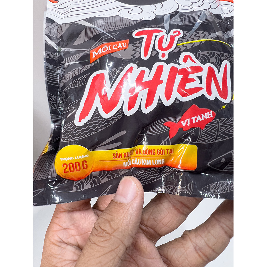 Cám Kim Long Tự Nhiên Mồi Tanh Câu Cá (Gói 200gram)