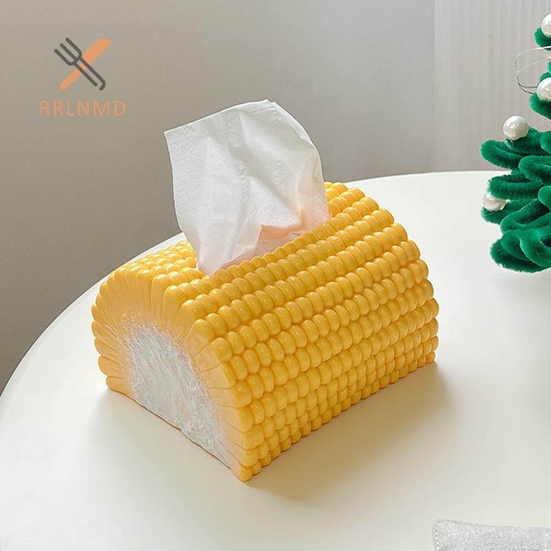 Rrlnmd Hộp Đựng Khăn Giấy Hình Ngô Trang Trí Hộp Đựng Khăn Giấy Thanh Lịch Hộp Bảo Quản Khăn Ăn Có Thể Đổ Lại Giá Đựng MỚI