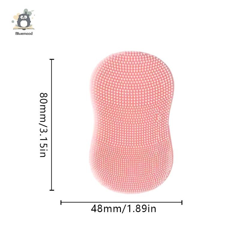 [Bluemood] Bàn chải làm sạch da mặt bằng silicon Máy mát xa da Chăm sóc da Tẩy tế bào chết Dụng cụ làm đẹp Mới mềm làm sạch sâu Tẩy tế bào chết