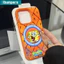 ibumpers Ốp Lưng iPhone Dễ Thương Spongebob Hài Hước Họa Tiết Da Màu Cam Ốp Điện Thoại Dày Dặn Silicon Mềm Chống Sốc Chống Bẩn Cho Iphone 16 15 14 12 13 11 Pro Max IP 7 8 Plus X XS XR