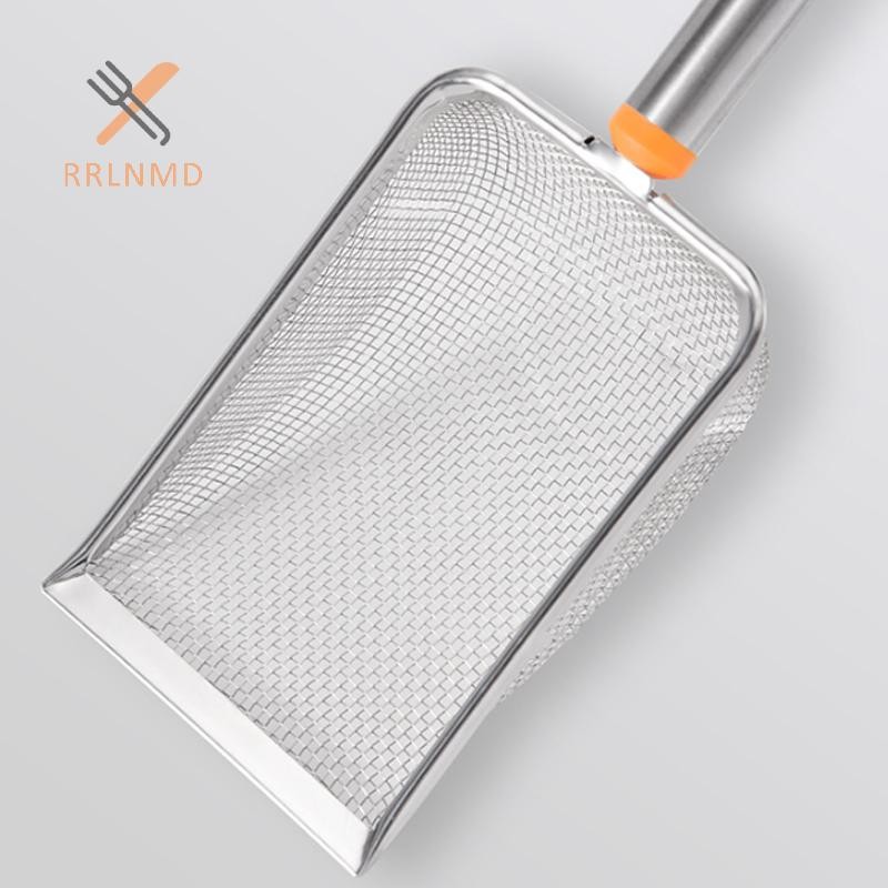 Rrlnmd Thép không gỉ Lưới mịn cho mèo Muỗng dễ dàng làm sạch Xẻng chống dính cho bò sát Cát hiệu quả Muỗng đựng rác bền MỚI