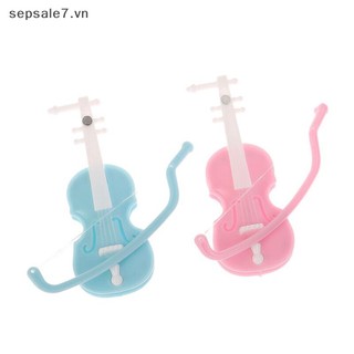 [-d] Mô phỏng vĩ cầm thu nhỏ Violin Handmade Để bàn Trang trí đàn violin Phụ kiện nhà búp bê không mùi {vn}
