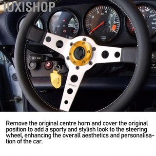 Iuxishop Nút bấm còi ô tô Công tắc nắp trung tâm vô lăng Phù hợp chính xác với 6 bu lông cho lỗ