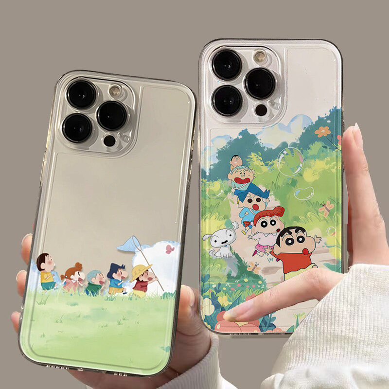 Ốp Lưng Cho VIVO V40 Lite V30E V29E Y03 Y20 Y12A Y11S Y12A Y11 Y12 Y15 Y17 Y15S Y15A Y51 Y31 Y19S Y100 Vỏ Điện Thoại Crayon Shinchan Dễ Thương Bảo Vệ Mắt Thiên Thần