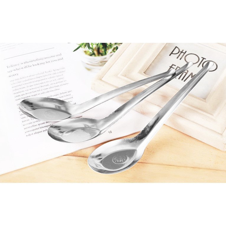 COMBO 10 Cái Thìa phở, thìa súp ăn cơm inox 304 xịn dày