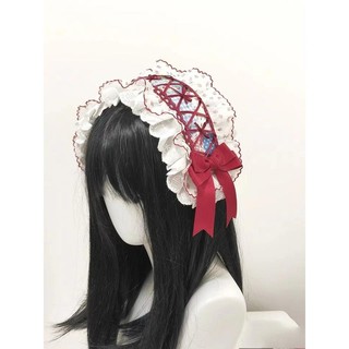 Mũ đội đầu ren bánh dâu tây Lolita