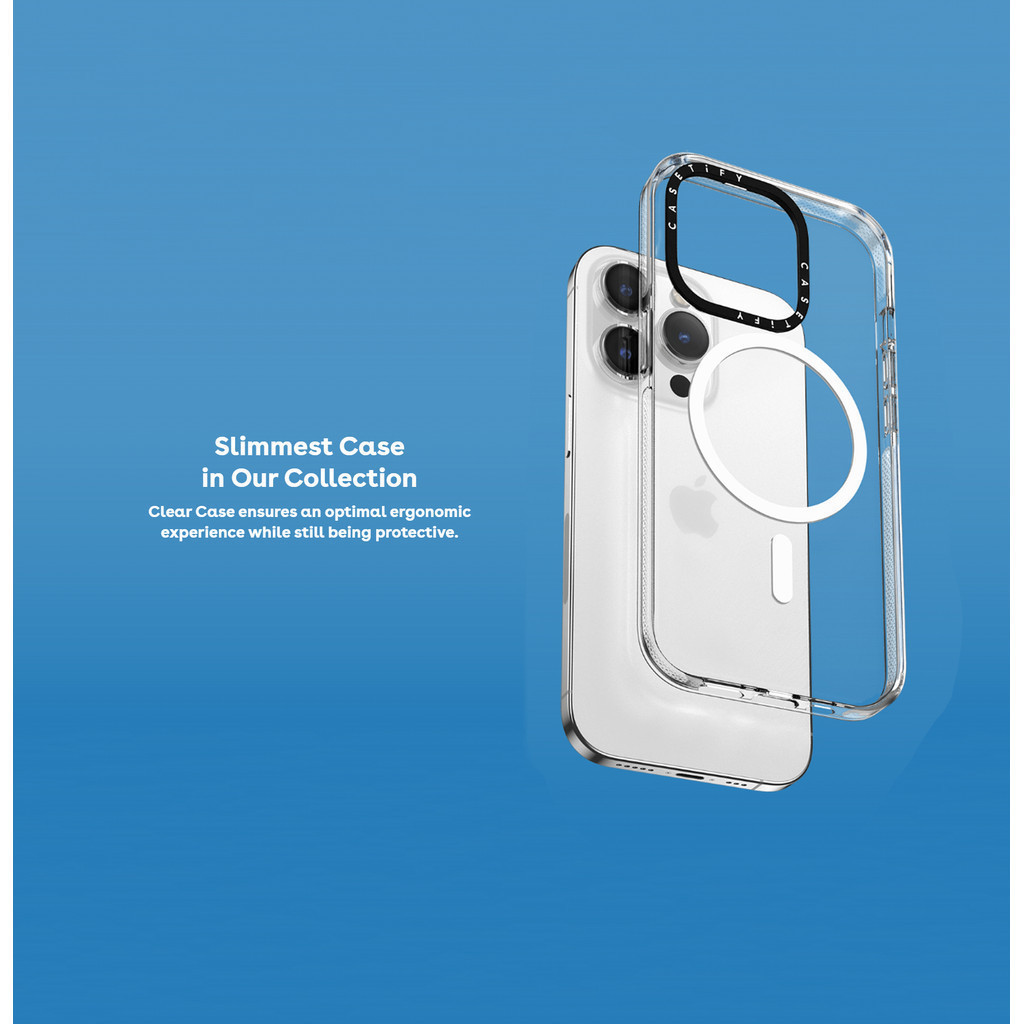 Ốp lưng CASETiFY X SEALOOK Vỏ hút từ tính trong suốt cho iPhone 16 / 15 / 14 / 13 Pro Max | Mặt sau Acrylic bảo vệ quân sự với bao bì cao cấp