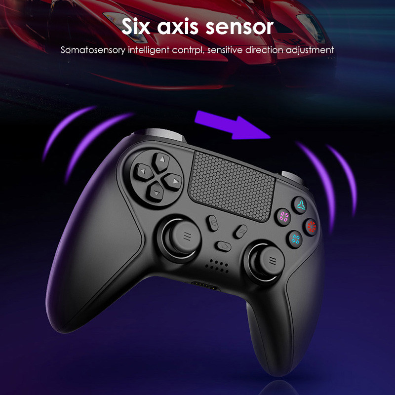 Bộ điều khiển trò chơi không dây Maoedge Tay cầm chơi Game Bluetooth có đèn RGB cho bộ điều khiển điện thoại PC PS4