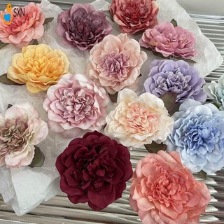 Handmade Retro Hoa Mẫu Đơn Bên Kẹp Tóc Tính Khí Ổn Định Kẹp Vải Hoa Mũ Đội Đầu Cho Dày Xoăn Tạo Kiểu Tóc Trang Trí