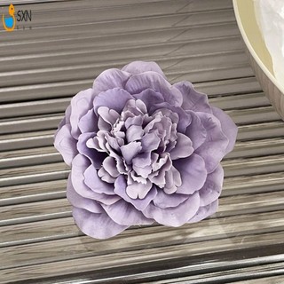 Handmade Retro Hoa Mẫu Đơn Bên Kẹp Tóc Tính Khí Ổn Định Kẹp Vải Hoa Mũ Đội Đầu Cho Dày Xoăn Tạo Kiểu Tóc Trang Trí