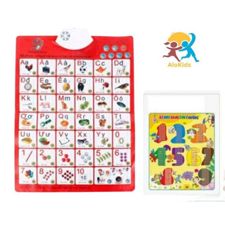 Bảng Chữ Cái Và Chữ Số Tiếng Việt Điện Tử Nói Treo Tường Cho Bé Đồ Chơi Phương Pháp Giáo Dục Trẻ Thông Minh Sớm- POPIKID