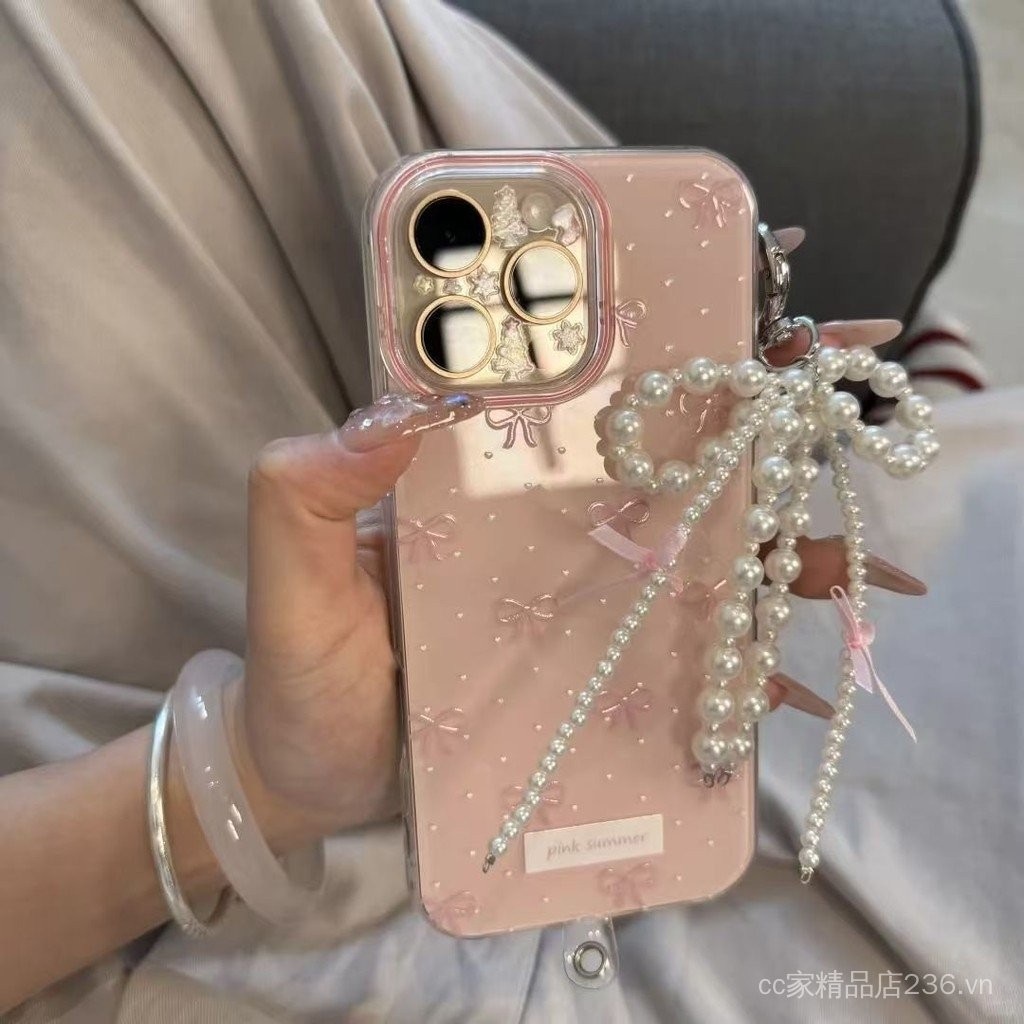 [Giảm giá hấp dẫn] Ốp lưng bướm hồng ngọc cho iPhone 13/14/15/12 Pro/11/XS/XS Max