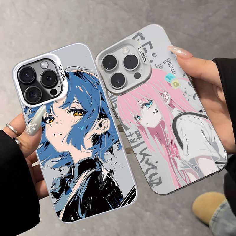 Anime Bocchi The Rock Gotoh Hitori Yamada Ryo Dành Cho Iphone 16 Pro Max 16e 11 12 13 14 15 Pro Max 7 8 Plus XR X XS Ốp Điện Thoại Dễ Thương Cao Cấp IMD Matte Chống Sốc