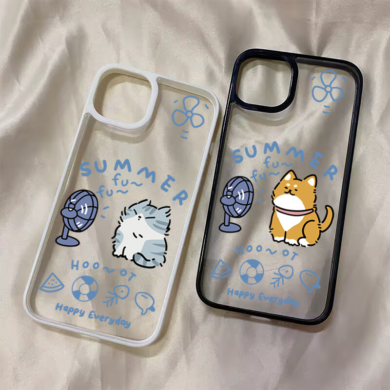 Ốp lưng cho iPhone 11 16 15 Pro Max 16e 14 11 12 13 15 Pro XR XS Max X 7 8 Plus SE2022 Vỏ chống sốc trong suốt bằng silicon mùa hè nóng bỏng