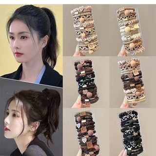 ✨Đa Màu Sắc Phù Hợp Với Dây Cường Lực Phối Trận Đấu Bền Đầu Tính Khí Đơn Giản Đuôi Ngựa Đầu Tóc-Tie Tóc Cao Cấp Tóc 25.5.9