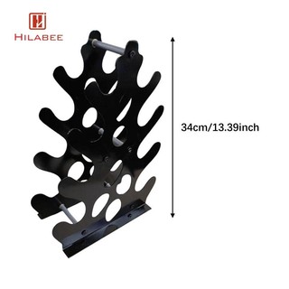 Giá đỡ tạ HILABEE Giá đỡ tạ Giá đỡ tạ Nhỏ gọn Tiết kiệm không gian Lắp ráp dễ dàng Trọng lượng kim loại Dụng cụ sắp xếp để tổ chức phòng tập thể dục tại nhà