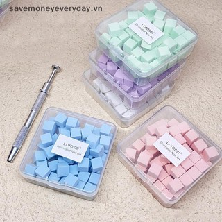 [savemoneyeveryday] 50 Miếng Bọt Biển Vuông Puff Gel Nghệ Thuật Dụng Cụ Mỹ Phẩm Khối Đệm Cho Phụ Kiện Làm Móng