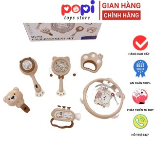 Set Đồ Chơi Âm Thanh 6 Món Cho Bé: Trống, Xúc Xắc, Kèn, Lục Lạc và Nhiều Đồ Chơi Vui Nhộn