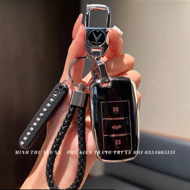 Ốp Chìa Khóa Thông Minh VinFast VF5 VF6 VF7 Vỏ Bảo Vệ TPU Cao Cấp Thiết Kế Sang Trọng Minh Thu Yêu Xe Phong Cách Xe Ô Tô Chống Sốc Phụ Kiện Quà Tặng