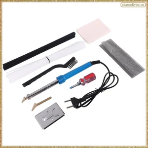 Hàn nhựa, Bộ máy hàn nhựa 80W Máy sửa chữa nhựa cho cản xe với 2 đầu sắt hàn phích cắm EU
