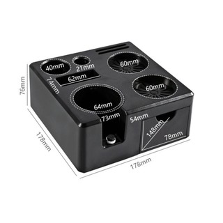 Trạm định hình cà phê WEAVELYF, Giá đỡ Portafilter đa chức năng 51 / 53 / 58mm, cấp chuyên nghiệp có ngăn kéo lưu trữ Hộp đựng đồ cà phê