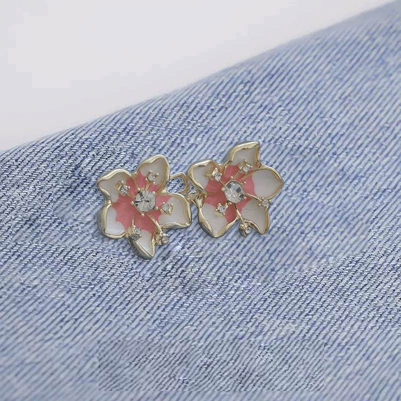 Cặp khóa thắt lưng có thể tháo rời, không cần đinh, không đường may, quần jean nút thu vào eo, phụ kiện thu vào eo