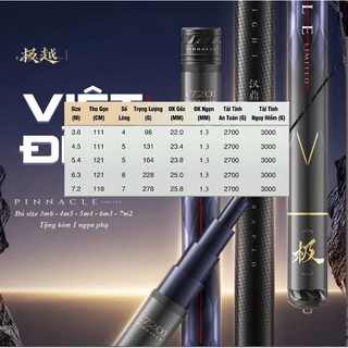 Cần Câu Đài Handing Việt Đỉnh 5h 28i F1 Chuyên Rô Riếc Chép Chất Lượng Cao