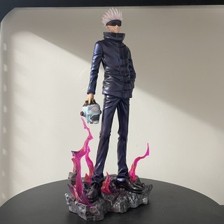 33cm Lx Jujutsu Kaisen Gojo Satoru Nhân vật hành động Pvc với 2 đầu