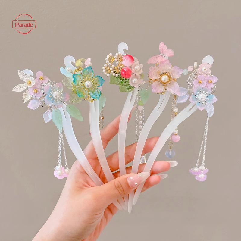 Diễu Hành Cổ Điển Phong Cách Trung Hoa Tóc Cho Nữ Hoa Handmade Kẹp Tóc Vintage Trang Sức Phụ Kiện Tóc Đồ Trang Trí VN