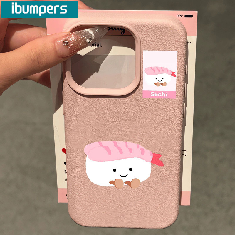 ibumpers Ốp Lưng iPhone Hàn Quốc Thực Phẩm Dễ Thương Họa Tiết Da Ốp Điện Thoại Dày Dặn Silicon Mềm Chống Sốc Chống Bẩn Cho Iphone 16 15 14 12 13 11 Pro Max IP 7 8 Plus X XS XR