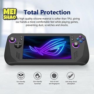 MeiShao Cho ROG Ally X Bảng Điều Khiển Chơi Game Silicon Vỏ Bảo Vệ Chống Sốc Bảo Vệ Tay Áo Chống Bảo Vệ Da