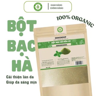 Bột Bạc Hà hữu cơ MIKORGANIC nguyên chất 50G | Giảm mụn mờ thâm hiệu quả