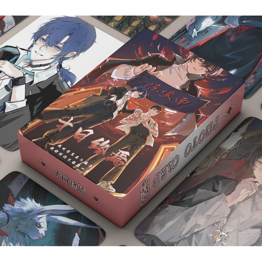 Bộ 50-55 Chiếc Manhwa Game Identity V Killer Bảy Laser Lomo Thẻ Không Số tiền lệch Photocards Ngày tận thế trong mười ngày GRAY RAVEN PUNISHING Hologram Bưu thiếp