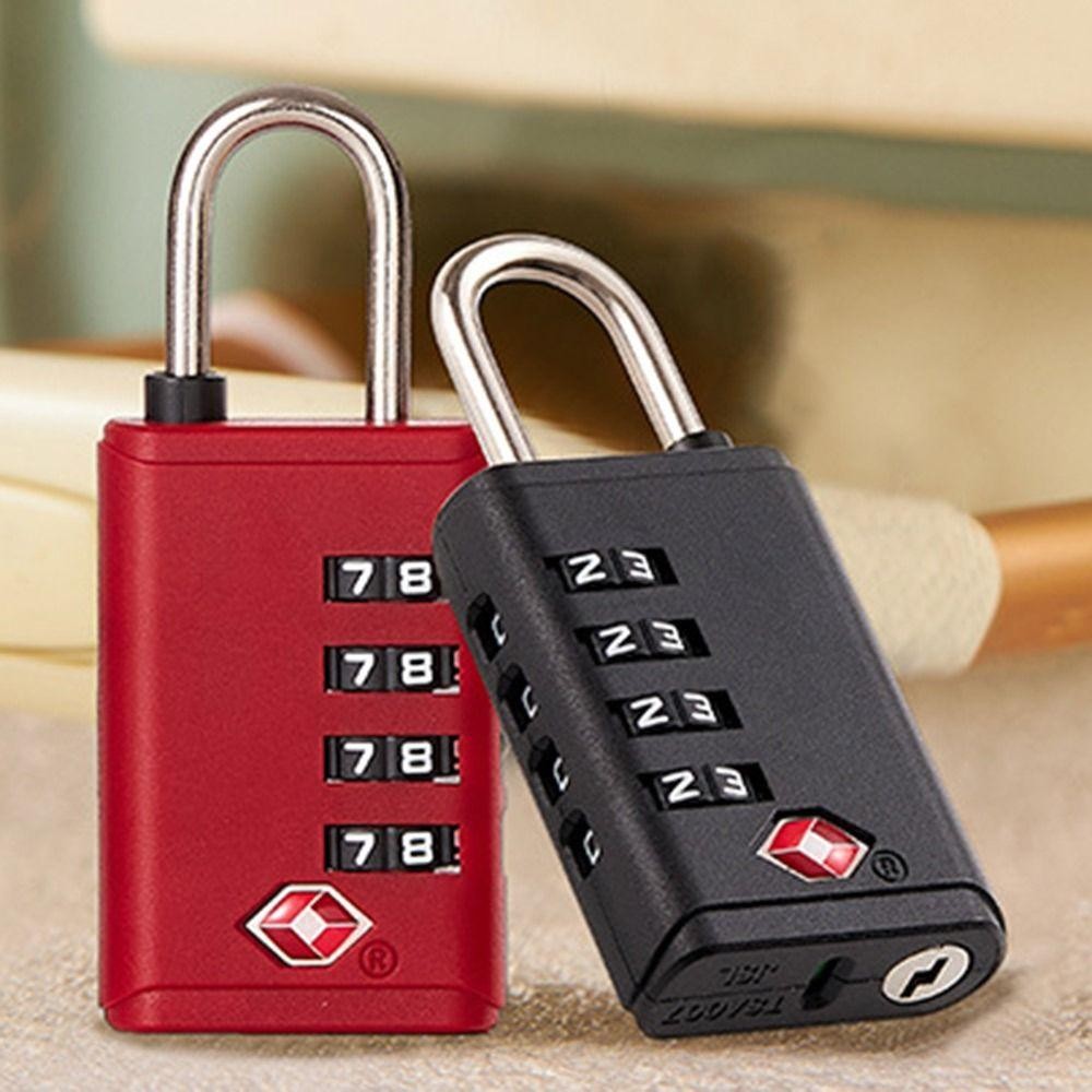 CATMALLER88 Khóa kết hợp 4 chữ số, Công cụ bảo mật Khóa mật khẩu hải quan chống trộm, Ổ khóa tủ TSA sáng tạo dành cho du lịch