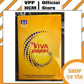 1 Ram 500 Tờ Giấy in A4 Viva Vàng 70Gsm chất lượng in cao cấp