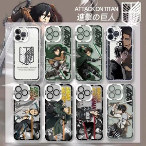 Ốp lưng Anime Attack On Titan Eren Levi cho OPPO A54 A16 A79 A35 A55 A93 A94 A74 Reno 5 6 Ốp lưng silicon mềm trong suốt