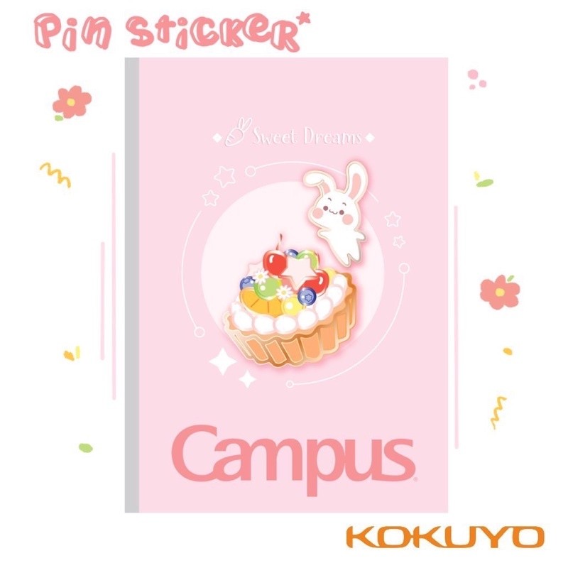 Tập vở sinh viên Campus KN 120 trang PIN STICKER. - Văn phòng phẩm BIBI
