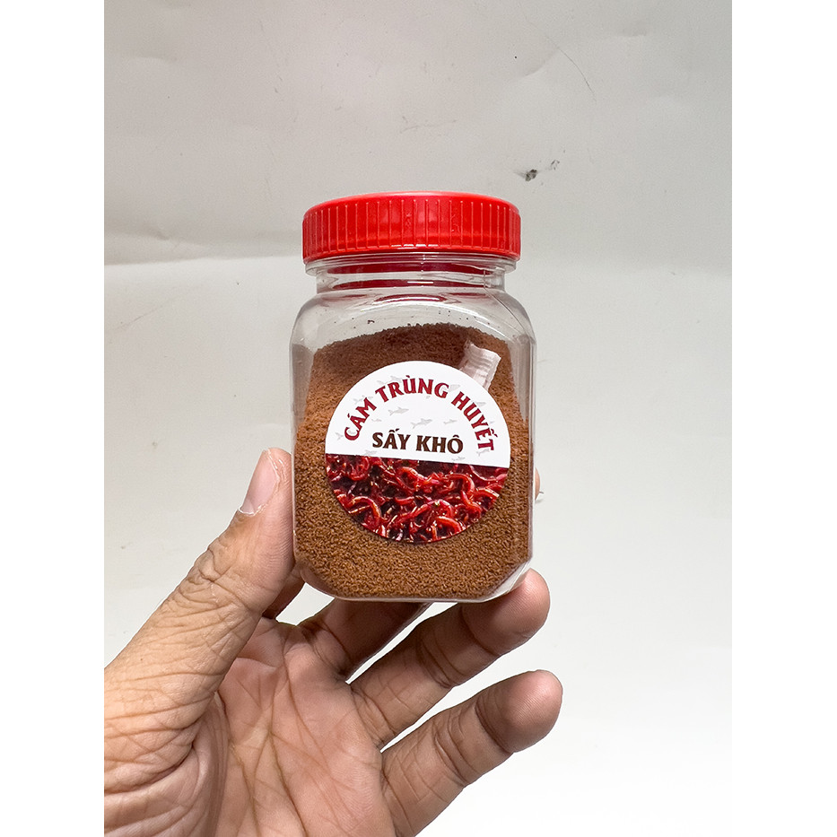 Bột Trùng Huyết Sấy Khô Thức Ăn Dinh Dưỡng Cho Cá Cảnh (Hủ 50gram)