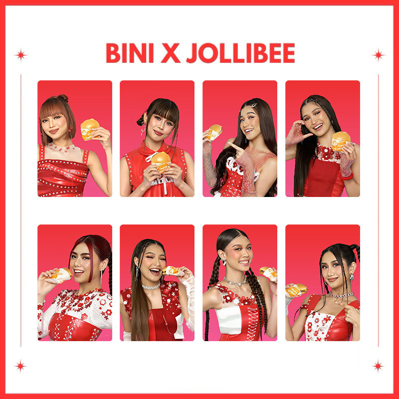 8-10 chiếc BINI Jollibee hamburger Photocard Tôi cảm thấy tốt PANTROPIKO CHERRY TRÊN Lomo Cards Aiah Colet Maloi Gwen Stcey Mikha Jhoanna Sheena Bưu thiếp YM