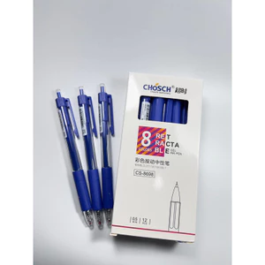 Bút bi gel nước bấm CHOSCH CS-8698 xanh, đỏ, đen, tím