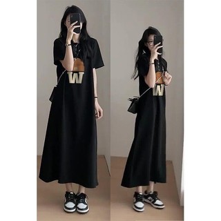 [Bộ sưu tập người 2059] Đầm ngắn tay siêu đẹp cảm giác cao cấp dành cho nữ mùa hè 2023 béo mm che thịt thon gọn hơn Váy dáng rộng hợp thời trang cho nữ