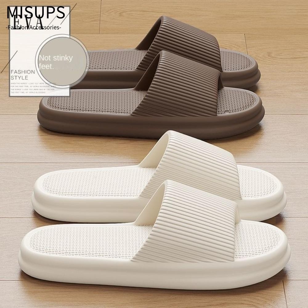 Giày đi biển MISUPS, Dép dày EVA chống trượt, Dép đi trong nhà mùa hè đế mềm Unisex