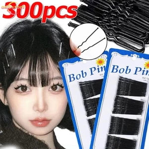 60 / 300 Chiếc Kẹp Tóc Màu Đen gợn Sóng - Kẹp Bên Thời Trang Đơn Giản Cho Bé Gái Phụ Kiện Tóc