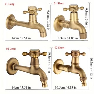 Vòi tay cầm đơn GAIL, Vòi nước treo tường dài, Cần cẩu phong cách châu Âu Vòi đồng thau cổ cho máy giặt