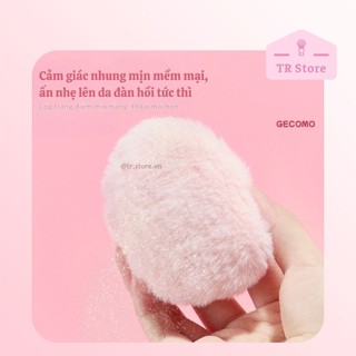 Bông phấn nhung lụa highlight kim tuyến Gecomo - Bắt sáng cho mặt và toàn thân